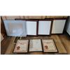 Image 1 : Lot of Frames; Document (3) and 16"x13" (4)