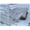 Image 13 : Single Axle Aluminum Trailer (size: 6'W x 14'L x 2'H) - VIN #: 5WFBU1413DWO28747
