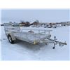 Image 1 : Single Axle Aluminum Trailer (size: 6'W x 14'L x 2'H) - VIN #: 5WFBU1413DWO28747