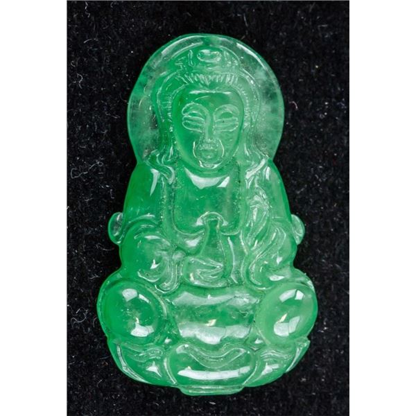 Imperial jade buddha pendant Clearance