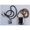 Image 1 : Lot of 2 Necklaces Cat's Eye and Onyx