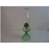 Image 2 : Green Glass Oil Lamp