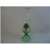 Image 3 : Green Glass Oil Lamp