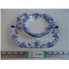 Image 1 : Dainty Blue China - (4) Dessert Dishes and (3) Dinner Plates