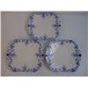 Image 2 : Dainty Blue China - (4) Dessert Dishes and (3) Dinner Plates