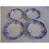 Image 3 : Dainty Blue China - (4) Dessert Dishes and (3) Dinner Plates