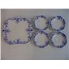 Image 4 : Dainty Blue China - (4) Dessert Dishes and (3) Dinner Plates