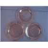 Image 3 : Cabbage Rose Depression Glass - (6) Dinner Plates