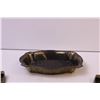 Image 5 : (2) Brass Slipper Ashtrays + Old Metal Ashtray