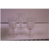 Image 3 : Crystal Candy Dish w/ Lid + (5) Dessert Wine Glasses and Wine Glass