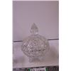 Image 4 : Crystal Candy Dish w/ Lid + (5) Dessert Wine Glasses and Wine Glass