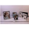 Image 1 : Set of 3 Ainsley Glass Frames + Wedding Album (All New)
