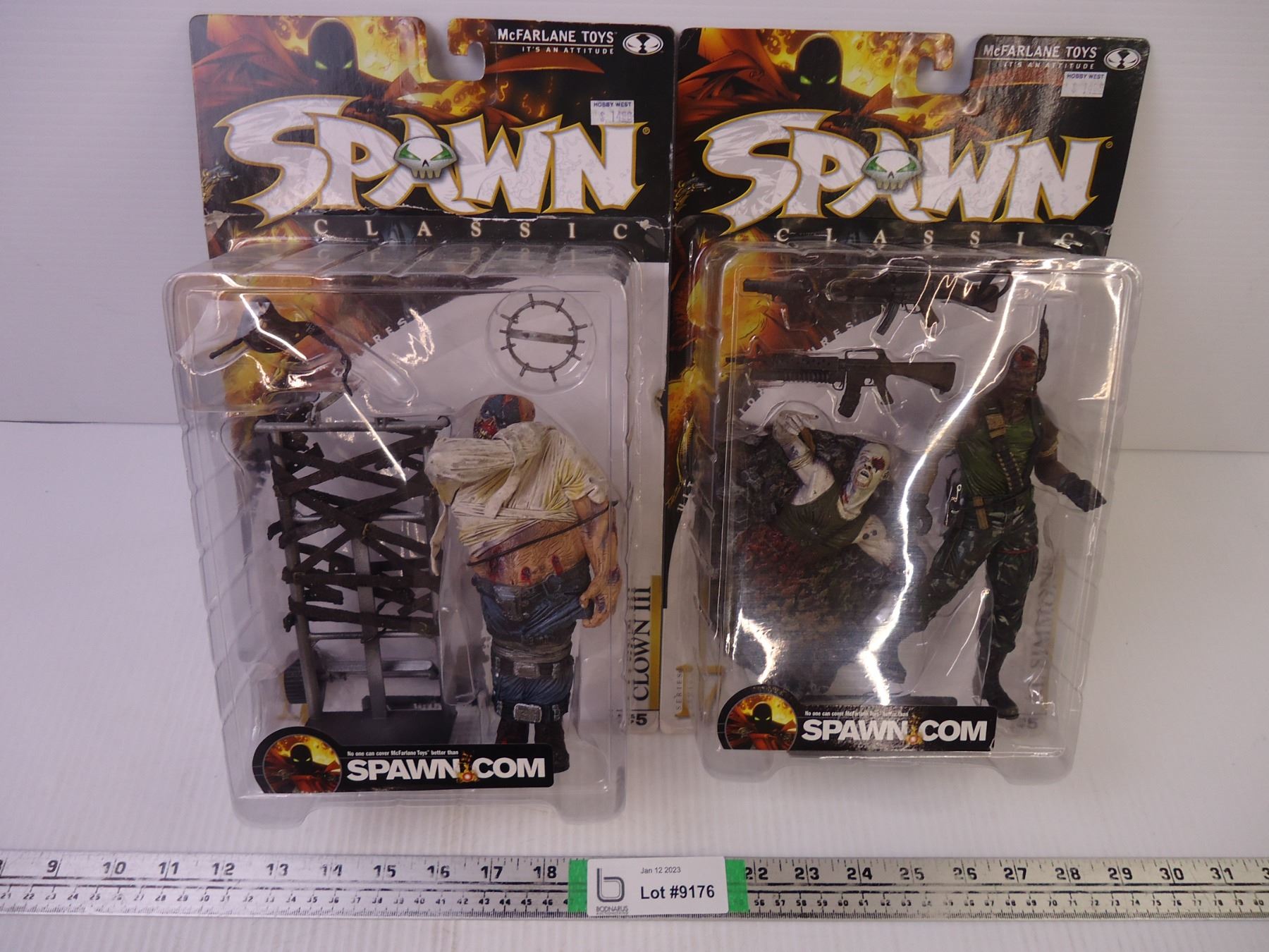(2) Spawn Figures-Clown III and Al Simmons - Bodnarus Auctioneering
