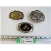 Image 1 : (3) Western Themed Buckles