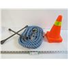 Image 1 : Tow Rope (20') - Tire Iron - (5) Small Safety Cones