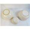 Image 4 : (3) Stoneware Bowls (one has chips on bottom)