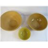 Image 2 : (3) Stoneware Bowls ( two lg bowls have a crack)