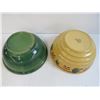 Image 4 : (2) Stoneware Bowls (flower design is Medalta - has wear in bottom)