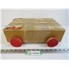 Image 1 : Wooden Pull Cart W/Blocks
