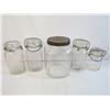 Image 1 : (4) Sealer Jars- (1) Perfect Seal - (2) Queen - (1) Safety Seal - Candy Jar