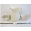 Image 1 : Burleigh Pitcher - (2) Vases (one is Royal Winton