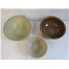 Image 2 : (3) Stoneware Bowls - Sunburst - Gem - USA