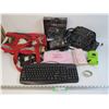 Image 1 : Keyboard - Axe Deodorant - Quartz Watch (works) - Purse - Handbags - Cloth Bags/Purses - Digital Pic