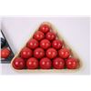 Image 2 : (21) Snooker Balls + 2 Pool Ball Frames