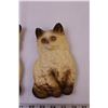 Image 3 : Pair of Cat Chalk Art Wall Hangers