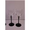 Image 6 : (6) Black Stem Wine Glasses, (4) PartyLite Fruit Candleholders, Stove Spoon Holder