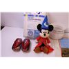 Image 5 : Mickey Plush, Fire King Bowl, Planter and Misc