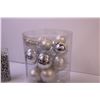 Image 6 : Container of Christmas Ornaments + (2) Bead Garlands