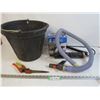 Image 1 : 6" Orbital Polisher - Gease Gun - Heavy Rubber Pail Misc Items