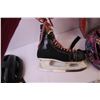 Image 4 : Pair of Bauer Hockey Skates (size 9 ish) (2) Helmets, + Homedics Massaging Roll