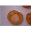 Image 7 : Set of Fire King -Peach Lustre Dishes (4-Dinner Plates 4-Bread Plates 4-Dessert Plates 4-Dessert Bow