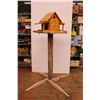 Image 1 : *Log Cabin Bird Feeder w/ Stand (Stand Height 51”)