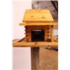 Image 3 : *Log Cabin Bird Feeder w/ Stand (Stand Height 51”)
