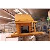 Image 4 : *Log Cabin Bird Feeder w/ Stand (Stand Height 51”)