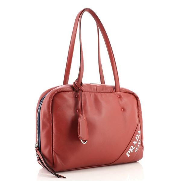Prada Padded Bowler Bag Nappa Leather Medium