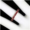Image 5 : 14K Yellow Gold 2.75 ctw 25 Prong Set Blood Red Ruby Eternity Band Ring Size 6