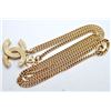 Image 2 : Chanel Gold-tone Chain CC Rhinestone Pendant Necklace