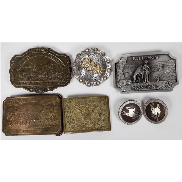 Western Belt Buckles, 4 and 3 Clips [158470]