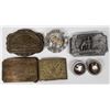 Image 1 : Western Belt Buckles, 4 and 3 Clips [158470]