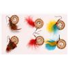 Image 1 : Handcrafted Pine Needle Earrings (3 pairs) [159637]