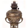 Image 2 : Vintage Metal Oil Lamp and Globe [160649]