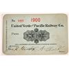 Image 1 : United Verde & Pacific Railway Co. Pass Signed by WA Clark, "Copper King" [160215]