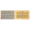 Image 2 : Visalia Electric Railroad Company Annual Pass Pair [160223]
