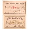 Image 1 : Iowa Pacific Railroad Annual Pass Pair [158064]