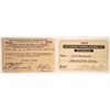 Image 1 : Atchison, Topeka & Santa Fe Railroad Annual Pass Pair [160213]