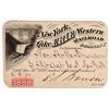 Image 1 : New York, Lake Erie & Western Railroad Co. Annual Pass [148268]